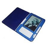 MaxGuard Plus Kindle Leather Cover (fits 2nd Generation Kindle), with Embedded Corner Closure, Blue Color