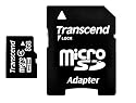 Transcend 8GB microSDHC Class 4 with full size SD Adapter.
