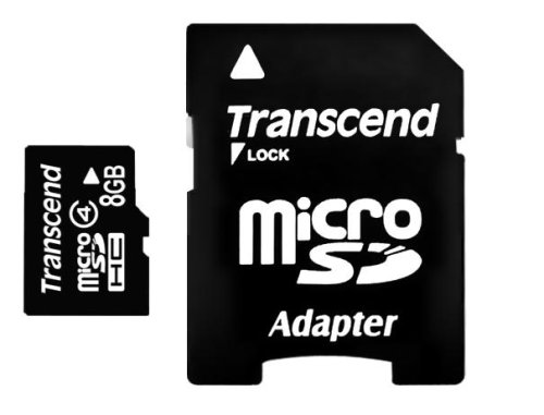 Childrens Toyshop  Electronics : Transcend 8GB Micro SDHC Class 4 Memory Card - Black