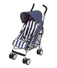 Maclaren Butchers Stripe Stroller - Navy/White