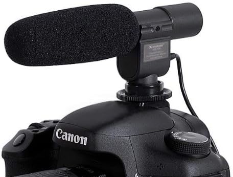 SG-108 Professional Camera Shotgun DV Stereo Video Microphone for Canon Eos Rebel T5i T4i T3i T2i 700D 600D 550D 70D 60D 6D 5D MarkIII Nikon D800 /E D600 D3200 D5200 D7000 D7100 Pentax K-7 K-5