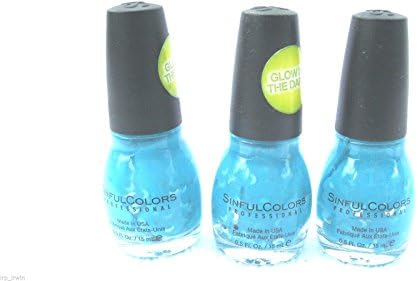 Details about New Sinful Colors Professional Nail Polish, #1574 GO BATTY Glow in the Dark!