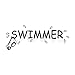 Swimmer Vinyl Wall Decal Sticker (12.5