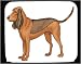 Mouse Pad with hound, standing, pet, dog, brown
