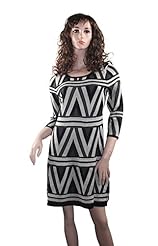 Plus Size V-neck Sweater Spring Winter Knit General Print Tunic 