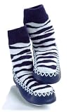 MoccOns by SockOns, 18-24m, Blue Stripe