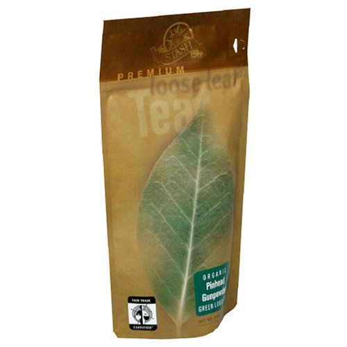 Stash Premium Organic Pinhead Gunpowder Green Tea, Loose Leaf, 3.5-Ounce Pouches 