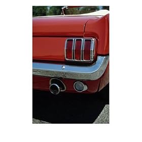 Taillight and Bumper of Red 1965 Ford Mustang, Mustang Photographic Poster Print, 30x40