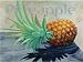 Pineapple Subject Art Poster Print by Claire Pavlik Purgus, 14x11