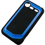 Hybrid AquaFlex TPU Cover for HTC DROID Incredible 2 ADR6350, Black & Blue