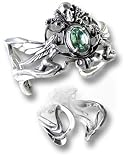 La Fleur de Baudelaire Fairy & Skull Cuff Style Bracelet