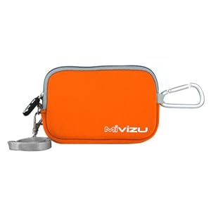 Digital Camera Case Bag for Nikon CoolPix S3000, L20, L22, S1000pj, S220, S4000, S6000, S630, S640, S570, S230, S70 (Orange)
