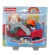 Fisher Price Little People Construction Worker with Bulldozer Vehicle