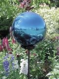 Outdoor Living : 10 Inch Cobalt Blue Stainless Steel Gazing Globe