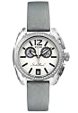 Men's South Beach Chronograph Diamond Gray Satin Leather