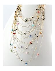 Japanese silk cord Agate Necklace