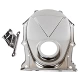Chrysler Mopar Big Block 383-440 Steel Timing Chain Cover w  Timing Tab - Chrome by CFR Performance