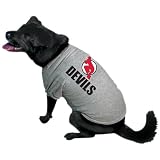 NHL New Jersey Devils Gray Dog T-shirt (Small)
