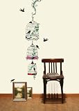 Easy Instant Decoration Wall Sticker Decal - Hanging Black Steel Atrium