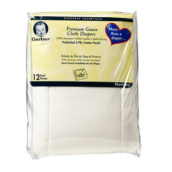 Baby: Gerber Gauze Weave Cloth Diapers  12 pk. 