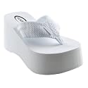 VACATION Soda Women's Platform Flip Flops White