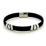 Stainless Steel And Rubber Bracelet by Bucasi