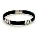 Stainless Steel And Rubber Bracelet