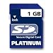 Platinum 1 GB Secure Digital (SD) Speicherkarte (Original Handelsverpackung)