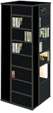 CD / DVD / VHS 928 Spinner Storage Rack for Media in Black Finish