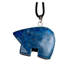 Genuine Lapis Lazuli Zuni Type Bear Pendant