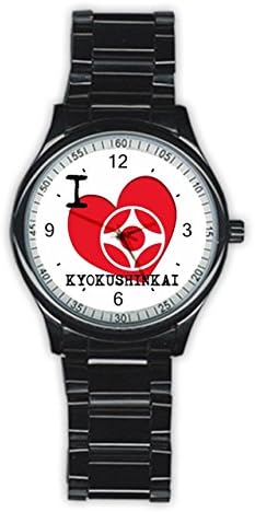 Larons Men's I Love Kyokushinkai Stainless Steel Round Watch
