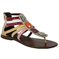 Enzo of Florence Lilian Caged Toe Post / Womens Sandals