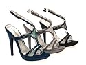 WOMENS DIAMANTE SATIN PLATFORM STILETTO HEELS PARTY WEDDING SHOES SANDALS LADIES SIZE 3-8