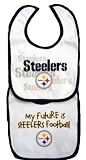 NFL Infant/Toddler Boys' Pittsburgh Steelers Two Pack Bib Set (Team Color, One Size)