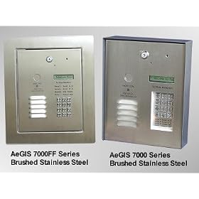 PACH 7150FF Full-flush Mount Brushed Stainless Steel Entry System -150 tenants/access codes