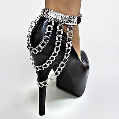 Eruner?Unique Punk Anklet Row Wave Tassel Chain High Heel Shoe Foot Ankle Bracelet
