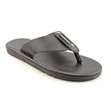Steve Madden Corona Open Toe Flip Flops Sandals Shoes Black Mens