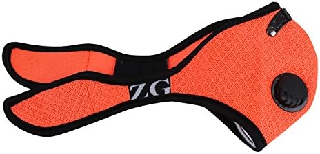 ZG Mask Active Carbon Filters Anti-dust Mesh Half Face Mask (Orange, XL)