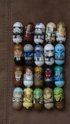 Mighty Beanz 2010 Star Wars Lot of 20 Loose Random No Doubles, May Be Diffrent From Picture