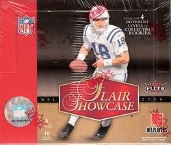 2006 Flair Showcase Football Cards Unopened Hobby Pack (5 cards per pack)- 4 Different Levels of Rookie Cards - Look for Reggie Bush, Matt Leinart, Vince Young, Laurence Maroney & other top rookie stars randomly inserted plus Autographs & More!
