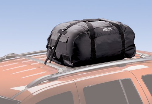 Highland 10396 Black Car Top Luggage Waterproof Rolling Duffel Bag