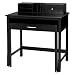 Sliding Desk with Hutch - Black