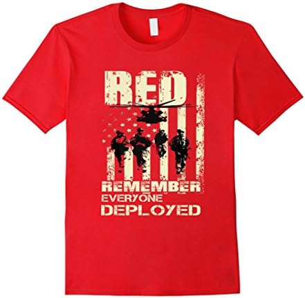 Men's R.E.D Friday Shirts RED Remember Everyone Deployed XL Red