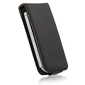 Wicked Chili Flip Case Ledertasche f�r Apple iPhone 4S / 4 (schwarz / braun)