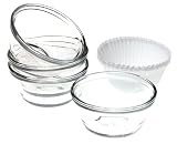 Fire-King Crystal 6-Ounce Custard Cups, Set of 4