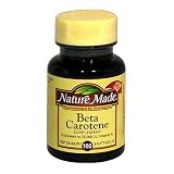 Nature Made Beta Carotene Softgels, Equivalent to 25000 I.U. Vitamin A, 100-Count Bottles (Pack of 3)