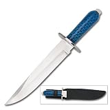 Blue Bowie Knife Wild Cage w/ Sheath
