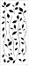 Snap SNAP1080 Breezy Branches Medium Instant Wall Art, Black, 1 Sheet