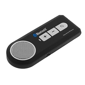 Wireless Bluetooth Visor Handsfree Speakerphone Car Kit for Apple Iphone Smartphone