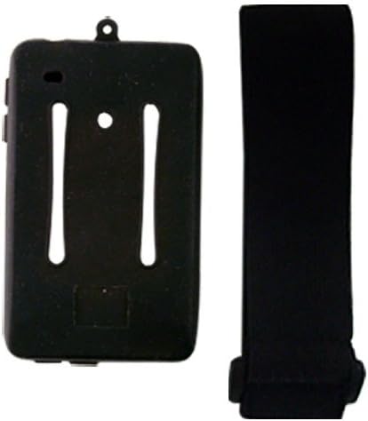 iShoppingdeals - Black Silicone Skin Case w/Armband for Iriver Clix2 2nd Generation